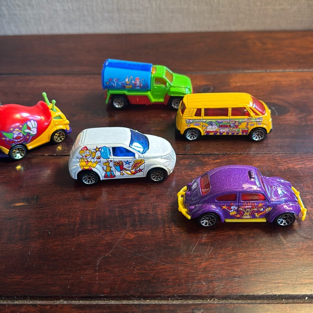 Matchbox Circus Cars with Snail Clown Car 2000-2002